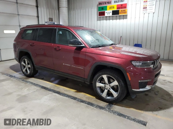 2021 Jeep Grand Cherokee Limited with VIN 1C4RJKBG1M8173351, listed as a Copart auction lot 56490185 with 46,604 mi miles and Salvage Title. Bid and sale history available at DreamBid. Image 4.