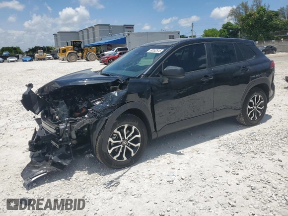 2025 Toyota Corolla Cross Hybrid S z VIN 7MUFBABG5SV077702, wystawiony jako Copart lot #60262515 z przebiegiem 5 129 mil mil oraz Szkoda całkowita • Salvage title. Historia ofert i sprzedaży dostępna na DreamBid. Obrazek 1.