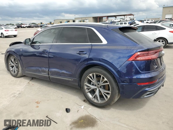 2022 Audi Q8 Prestige with VIN WA1FVBF12ND009672, listed as a Copart auction lot 71122534 with 21,986 mi miles and Salvage Title. Bid and sale history available at carsss.com. Image 2.