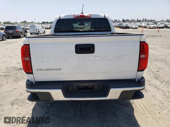 2022 Chevrolet Colorado 2WD Work Truck with VIN 1GCGSBEA2N1301022, listed as a Copart auction lot 58419155 with 80,859 mi miles and Salvage title. Bid and sale history available at DreamBid. Image 6.