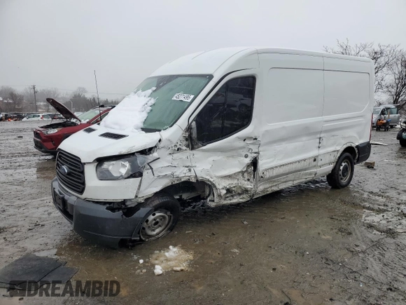 2018 Ford Transit with VIN 1FTYR2CM2JKA17181, listed as a Copart auction lot 45271495 with 129,792 mi miles and Salvage Title. Bid and sale history available at carsss.com. Image 1.