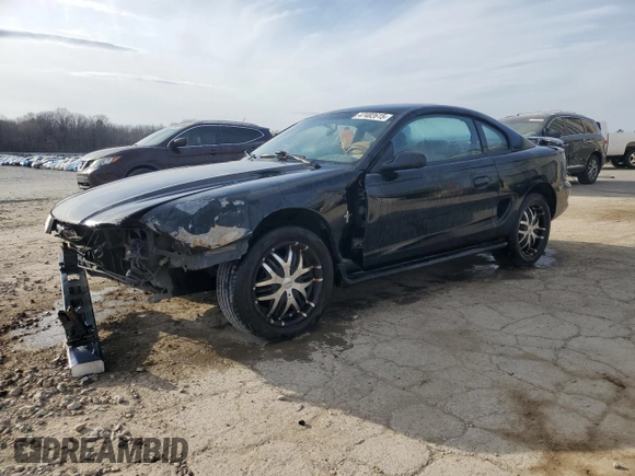 1995 Ford Mustang with VIN 1FALP4046SF257611, listed as a Copart auction lot 47482615 with 175,337 mi miles and Salvage Title. Bid and sale history available at carsss.com. Image 1.
