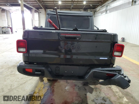 2021 Jeep Gladiator Willys with VIN 1C6HJTAG4ML556255, listed as a Copart auction lot 57143125 with 57,104 mi miles and Salvage title. Bid and sale history available at DreamBid. Image 6.