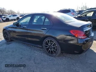 2017 Mercedes-Benz C 43 AMG with VIN 55SWF6EBXHU195218, listed as a Copart auction lot 41504645 with 97,108 mi miles and Salvage Title. Bid and sale history available at DreamBid. Image 2.