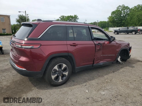 2023 Jeep Grand Cherokee with VIN 1C4RJYB69PC624487, listed as a Copart auction lot 58548725 with Not provided miles and Non repairable. Bid and sale history available at DreamBid. Image 3.