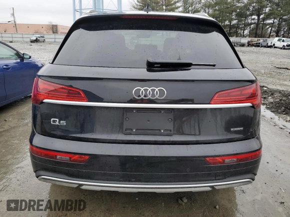 2024 Audi Q5 Premium with VIN WA1ABAFY0R2100659, listed as a Copart auction lot 45125755 with 6,175 mi miles and Salvage Title. Bid and sale history available at carsss.com. Image 6.