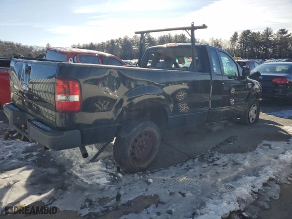 2007 Ford F-150 XL with VIN 1FTRF12287NA38437, listed as a Copart auction lot 44809835 with 400,133 mi miles and Salvage Title. Bid and sale history available at carsss.com. Image 3.