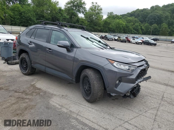 2021 Toyota RAV4 XLE Premium with VIN 2T3A1RFV2MC162689, listed as a Copart auction lot 63643255 with 24,735 mi miles and Salvage title. Bid and sale history available at DreamBid. Image 4.