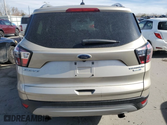 2017 Ford Escape Titanium with VIN 1FMCU9JD8HUE83650, listed as a Copart auction lot 48498245 with 103,920 mi miles and Salvage Title. Bid and sale history available at carsss.com. Image 6.