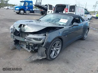 2018 Chevrolet Camaro 1LT with VIN 1G1FB3DS4J0115549, listed as a IAAI auction lot 41481201 with 118,186 mi miles. Bid and sale history available at carsss.com. Image 2.