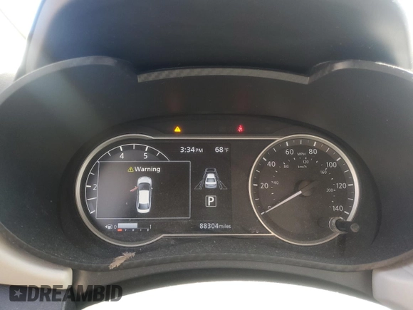 2021 Nissan Versa SV with VIN 3N1CN8EVXML852045, listed as a Copart auction lot 47034745 with 88,304 mi miles and Salvage title. Bid and sale history available at DreamBid. Image 9.