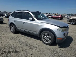 2007 BMW X3 3.0si with VIN WBXPC93437WF14205, listed as a Copart auction lot 59057185 with 205,468 mi miles and Salvage title. Bid and sale history available at DreamBid. Image 4.
