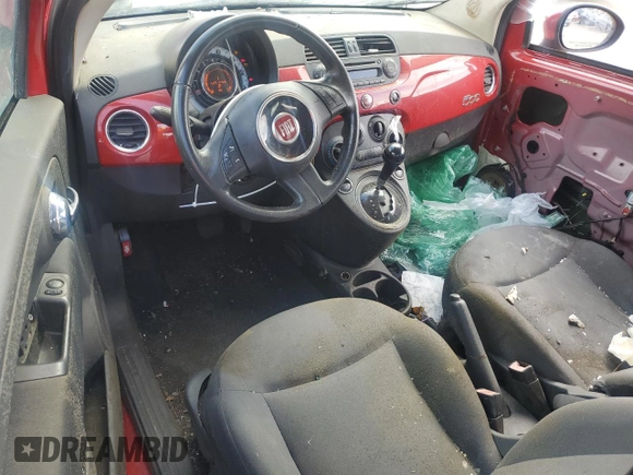 2012 FIAT 500 Pop with VIN 3C3CFFAR9CT287748, listed as a Copart auction lot 46001455 with 29,132 mi miles and Salvage title. Bid and sale history available at DreamBid. Image 8.