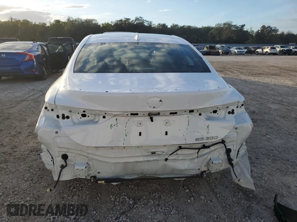 2025 Lexus ES with VIN 58AJZ1B18SU187834, listed as a Copart auction lot 83872754 with 8,629 mi miles and Salvage Title. Bid and sale history available at carsss.com. Image 6.