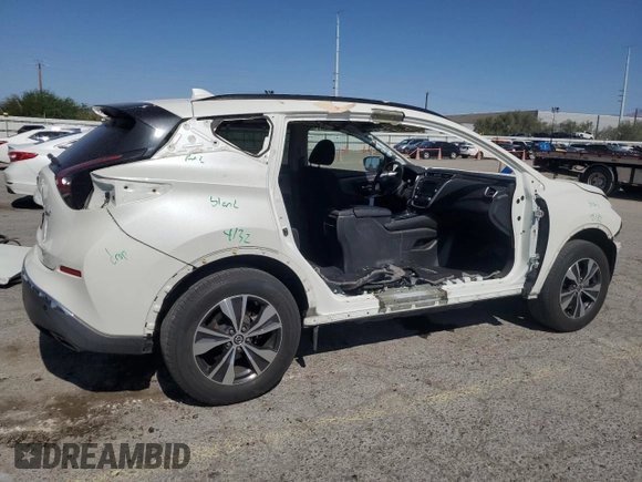 2020 Nissan Murano SV with VIN 5N1AZ2BJ2LN125189, listed as a Copart auction lot 58407815 with 54,156 mi miles and Salvage title. Bid and sale history available at DreamBid. Image 3.