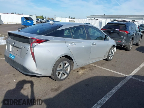 2016 Toyota Prius Four with VIN JTDKARFU1G3015572, listed as a IAAI auction lot 41891235 with 85,930 mi miles. Bid and sale history available at carsss.com. Image 4.