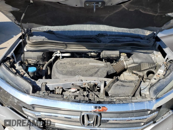 2017 Honda Pilot EX-L with VIN 5FNYF6H56HB030217, listed as a Copart auction lot 43574145 with 91,996 mi miles and Salvage Title. Bid and sale history available at DreamBid. Image 12.