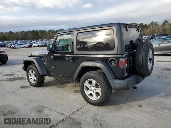 2021 Jeep Wrangler Sport S with VIN 1C4HJXAG8MW872384, listed as a Copart auction lot 87472574 with 49,684 mi miles and Salvage Title. Bid and sale history available at DreamBid. Image 2.