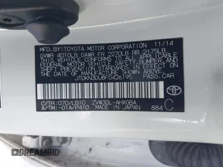 2015 Toyota Prius Four with VIN JTDKN3DU8F0426195, listed as a IAAI auction lot 41529611 with 137,377 mi miles. Bid and sale history available at carsss.com. Image 9.