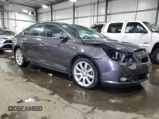 2013 Buick LaCrosse Touring with VIN 1G4GJ5G38DF182344, listed as a Copart auction lot 52602055 with 153,759 mi miles and Salvage title. Bid and sale history available at DreamBid. Image 4.
