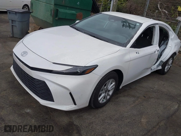 2025 Toyota Camry LE with VIN 4T1DAACK9SU503003, listed as a IAAI auction lot 41797213 with 8,208 mi miles and . Bid and sale history available at DreamBid. Image 19.