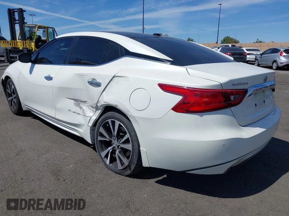 2017 Nissan Maxima S with VIN 1N4AA6AP4HC430288, listed as a IAAI auction lot 41883993 with 111,225 mi miles and . Bid and sale history available at DreamBid. Image 3.