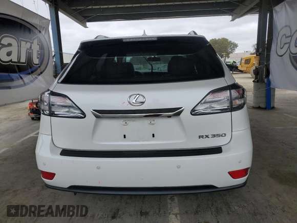 2012 Lexus RX 350 with VIN 2T2BK1BA9CC145574, listed as a Copart auction lot 53863225 with 76,555 mi miles and Salvage Title. Bid and sale history available at DreamBid. Image 6.