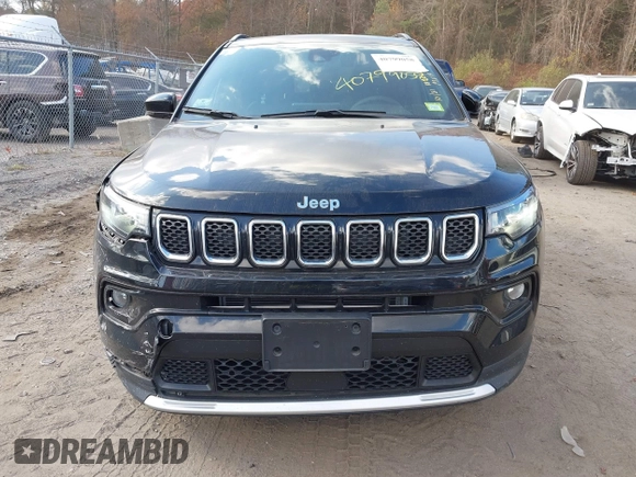 2023 Jeep Compass (RED) Edition with VIN 3C4NJDCN3PT558682, listed as a IAAI auction lot 40799058 with 8,786 mi miles and . Bid and sale history available at carsss.com. Image 12.