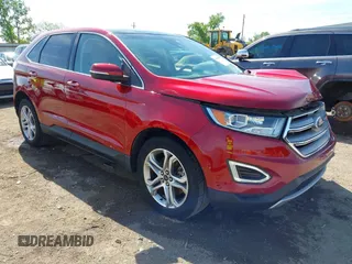 2015 Ford Edge Titanium z VIN 2FMPK3K87FBC17934, wystawiony jako IAAI lot #42093886 z przebiegiem 85 805 mil mil oraz . Historia ofert i sprzedaży dostępna na DreamBid. Obrazek 1.
