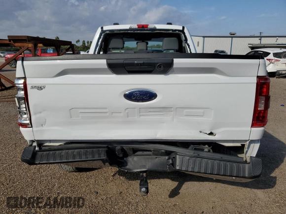 2022 Ford F-150 XL with VIN 1FTMF1E58NKE13404, listed as a Copart auction lot 80990584 with 24,179 mi miles and Salvage Title. Bid and sale history available at DreamBid. Image 6.