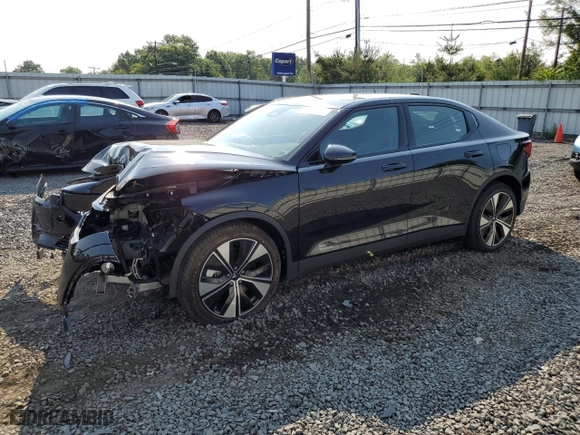 2024 Polestar 2 with VIN YSMFD3KA9RL222235, listed as a Copart auction lot 65530334 with 387 mi miles and Salvage Title. Bid and sale history available at carsss.com. Image 1.