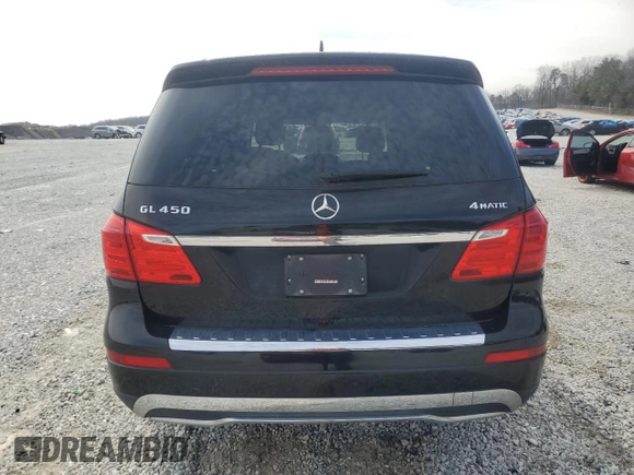 2016 Mercedes-Benz GL with VIN 4JGDF6EE6GA692711, listed as a Copart auction lot 45562365 with 0 mi miles and Salvage Title. Bid and sale history available at carsss.com. Image 6.