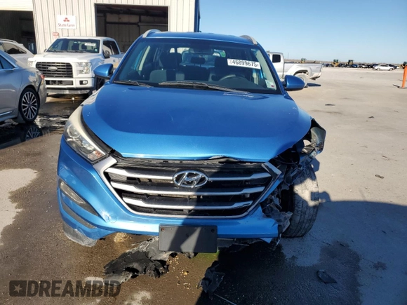 2018 Hyundai Tucson SEL with VIN KM8J3CA43JU600368, listed as a Copart auction lot 46899675 with 100,816 mi miles and Salvage Title. Bid and sale history available at carsss.com. Image 5.