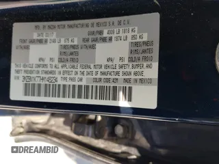 2017 Mazda 3 Sport with VIN 3MZBN1K77HM146234, listed as a IAAI auction lot 42035288 with 47,668 mi miles and . Bid and sale history available at DreamBid. Image 9.
