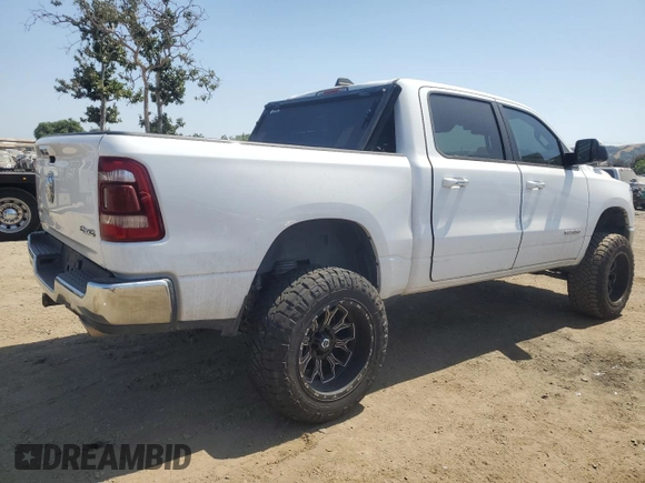 2020 Ram 1500 Big Horn with VIN 1C6SRFFT6LN154195, listed as a Copart auction lot 58764465 with 75,258 mi miles and Salvage title. Bid and sale history available at DreamBid. Image 3.