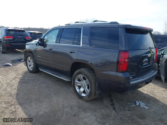2016 Chevrolet Tahoe LTZ with VIN 1GNSKCKC7GR475458, listed as a IAAI auction lot 41831124 with 95,554 mi miles. Bid and sale history available at carsss.com. Image 3.