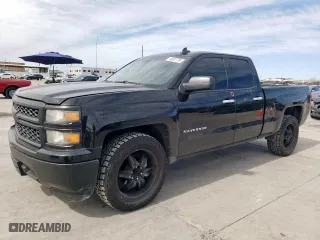 2015 Chevrolet Silverado 1500 Work Truck with VIN 1GCRCPEC6FZ281512, listed as a Copart auction lot 46367785 with 122,389 mi miles and Salvage Title. Bid and sale history available at carsss.com. Image 1.