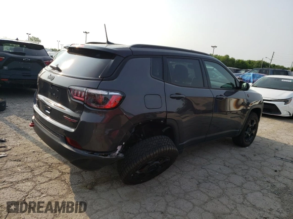 2024 Jeep Compass Trailhawk with VIN 3C4NJDDN8RT130513, listed as a Copart auction lot 59196375 with 1,845 mi miles and Salvage title. Bid and sale history available at DreamBid. Image 3.