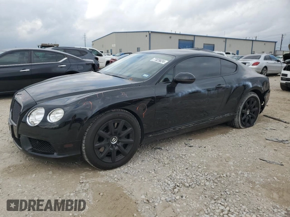 2014 Bentley Continental GT with VIN SCBFT7ZA2EC088631, listed as a Copart auction lot 77829624 with 40,198 mi miles and Salvage Title. Bid and sale history available at DreamBid. Image 1.