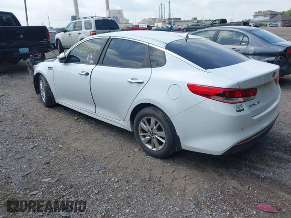 2018 Kia Optima LX with VIN 5XXGT4L36JG210914, listed as a IAAI auction lot 42545614 with 126,286 mi miles and . Bid and sale history available at DreamBid. Image 3.
