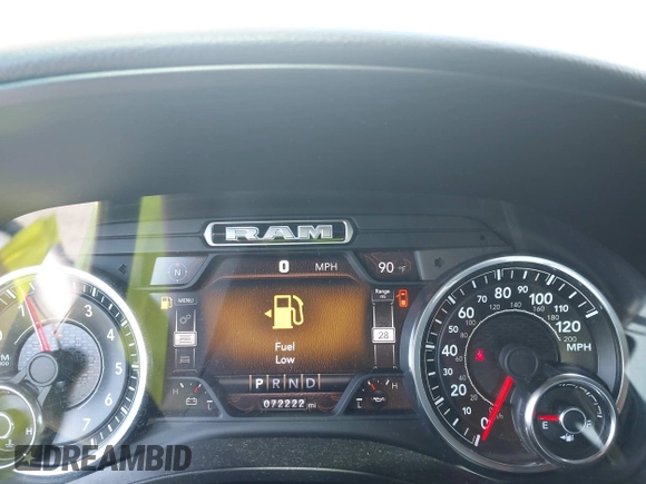 2019 Ram 1500 Big Horn with VIN 1C6SRFFT0KN911008, listed as a IAAI auction lot 42092247 with 72,222 mi miles and . Bid and sale history available at DreamBid. Image 7.