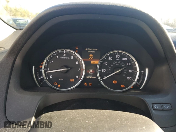 2015 Acura TLX V6 Tech with VIN 19UUB2F59FA009939, listed as a Copart auction lot 41357635 with 153,248 mi miles and Salvage Title. Bid and sale history available at carsss.com. Image 9.