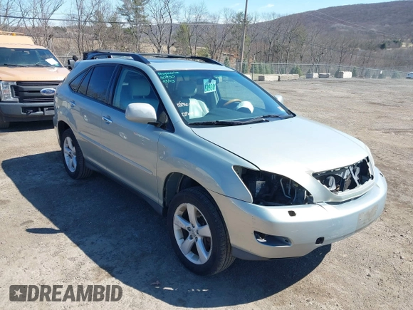 2008 Lexus RX with VIN 2T2HK31U98C071341, listed as a IAAI auction lot 41829229 with 166,031 mi miles. Bid and sale history available at carsss.com. Image 1.