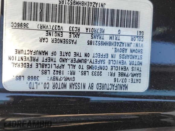 2017 Nissan 370Z with VIN JN1AZ4EH8HM952185, listed as a Copart auction lot 49923725 with 45,058 mi miles and Salvage title. Bid and sale history available at DreamBid. Image 12.