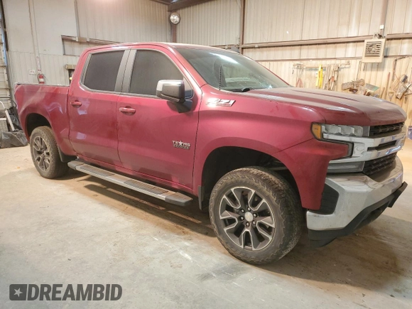 2021 Chevrolet Silverado 1500 LT with VIN 3GCUYDEDXMG144556, listed as a Copart auction lot 49736605 with 34,418 mi miles and Salvage Title. Bid and sale history available at DreamBid. Image 4.