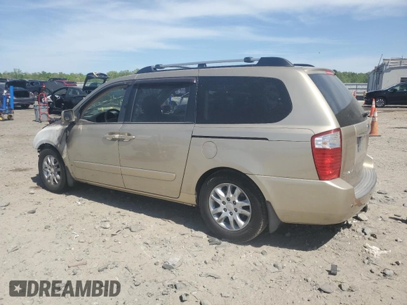 2007 Kia Sedona EX with VIN KNDMB233376157820, listed as a Copart auction lot 54328985 with Not Provided miles and Salvage Title. Bid and sale history available at DreamBid. Image 2.