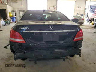 2014 Hyundai Equus Ultimate with VIN KMHGH4JH2EU077404, listed as a Copart auction lot 43586975 with Not provided miles and Salvage title. Bid and sale history available at DreamBid. Image 6.