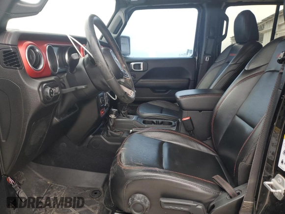 2020 Jeep Gladiator Rubicon with VIN 1C6JJTBG1LL147385, listed as a Copart auction lot 46136215 with 33,814 mi miles and Clean Title. Bid and sale history available at DreamBid. Image 7.