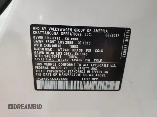 2018 Volkswagen Atlas Launch Edition with VIN 1V2BR2CA9JC508223, listed as a Copart auction lot 48465525 with 60,219 mi miles and Salvage title. Bid and sale history available at DreamBid. Image 13.