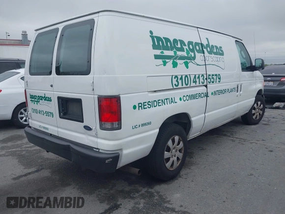 2005 Ford Econoline Cargo with VIN 1FTRE14W95HA47937, listed as a IAAI auction lot 41922991 with 175,138 mi miles. Bid and sale history available at carsss.com. Image 4.